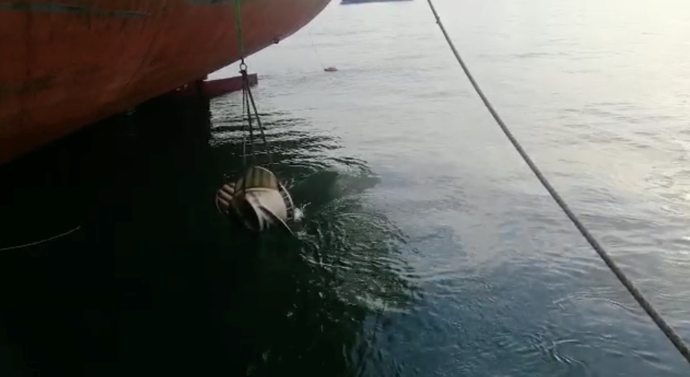 EnergySaving Propeller Boss Cap Fins (PBCF) Installation